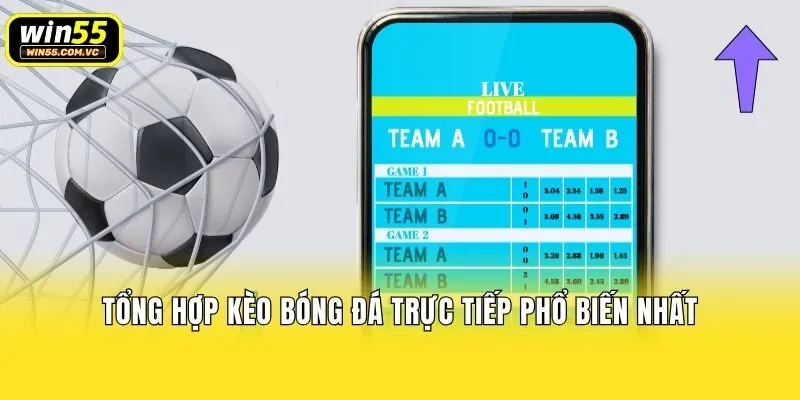 Tổng hợp kèo bóng đá trực tiếp phổ biến nhất